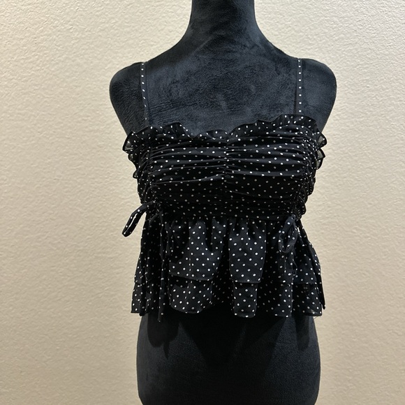 Tops - Polka Dot Cropped Top